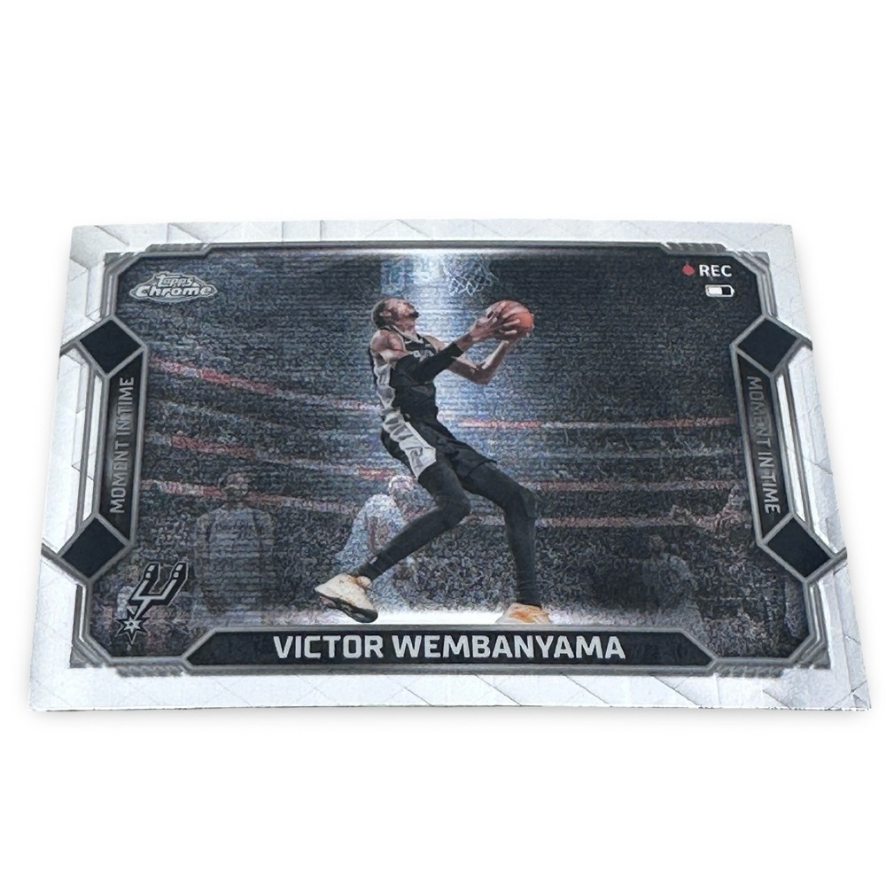 2024 Topps Chrome Update Victor Wembanyama Moment In Time MT-10 Spurs